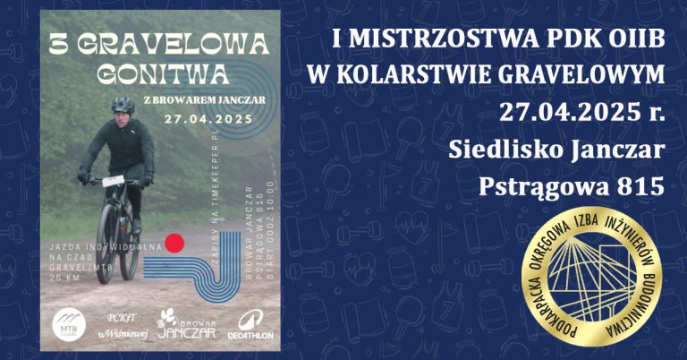I Mistrzostwa Podkarpackiej Okręgowej Izby Inżynierów Budownictwa w Kolarstwie Gravelowym – 2025