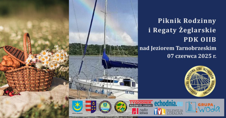II Regaty Żeglarskie Podkarpackiej Okręgowej Izby Inżynierów Budownictwa na Jeziorze Tarnobrzeskim – 07.06.2025 r.